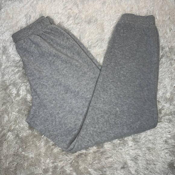 Topshop Gray Fleece Sweatpant Joggers Sz 6 - Picture 1 of 8